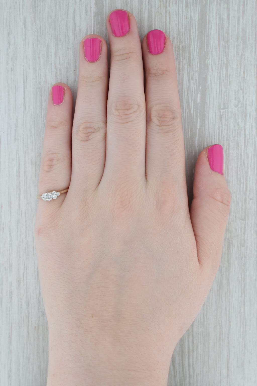 Gray 0.45ctw Round Diamond Engagement Ring 14k Yellow Gold Size 5.75