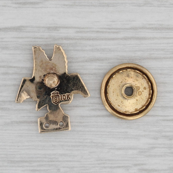 American Airlines Eagle Pin 10k Gold Cubic Zirconia Service Award souvenir