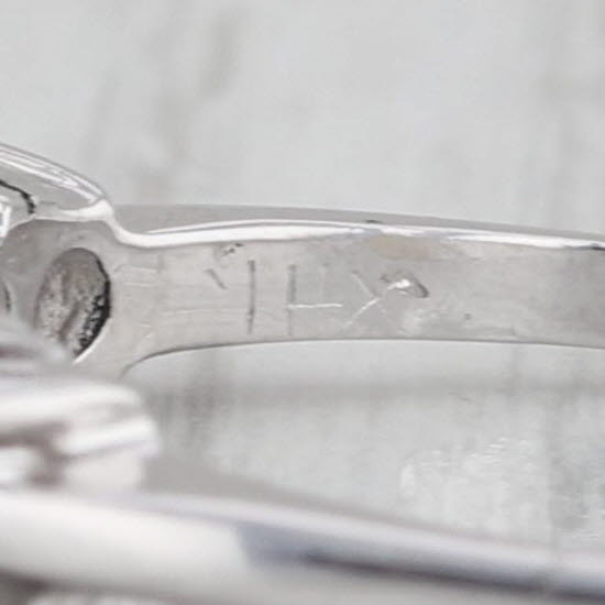 Vintage 0.70ctw Diamond Wedding Band 14k White Gold Stackable Anniversary Ring