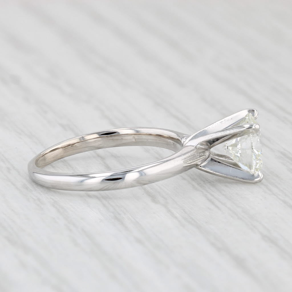 Light Gray Forevermark 1.30ct VVS1 Round Solitaire Diamond Engagement Ring 14k White Gold