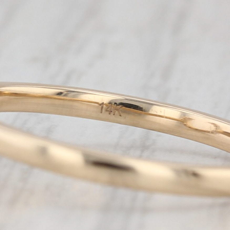 New 0.10ctw Diamond Horseshoe Ring 14k Yellow Gold Size 7 Western Good Luck