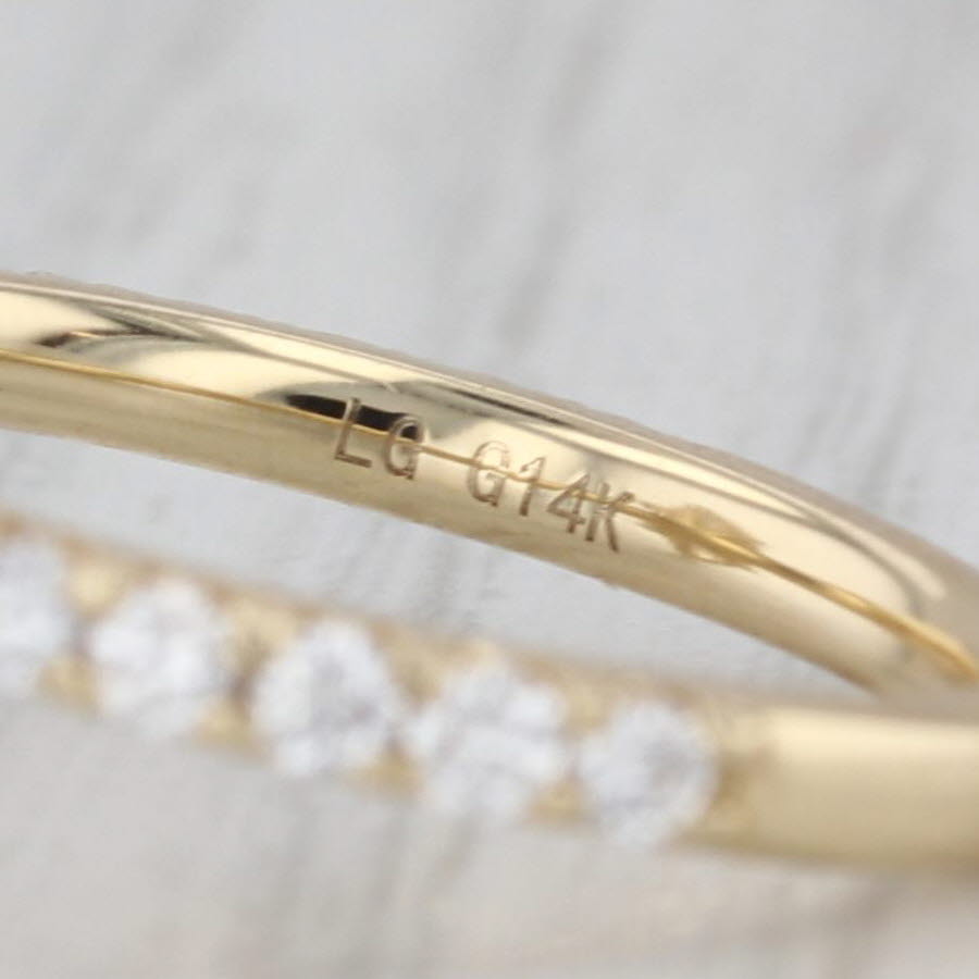 New IGI 3.53ctw Lab Grown Diamond Marquise Engagement Ring 14k Gold Size 6