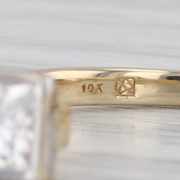 0.36ct Lab Grown Diamond Cuff Ring 10k Yellow White Gold Stackable Wrap