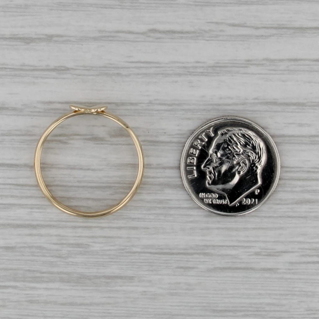 Heart Ring 14k Yellow Gold Size 7-7.25 Stackable