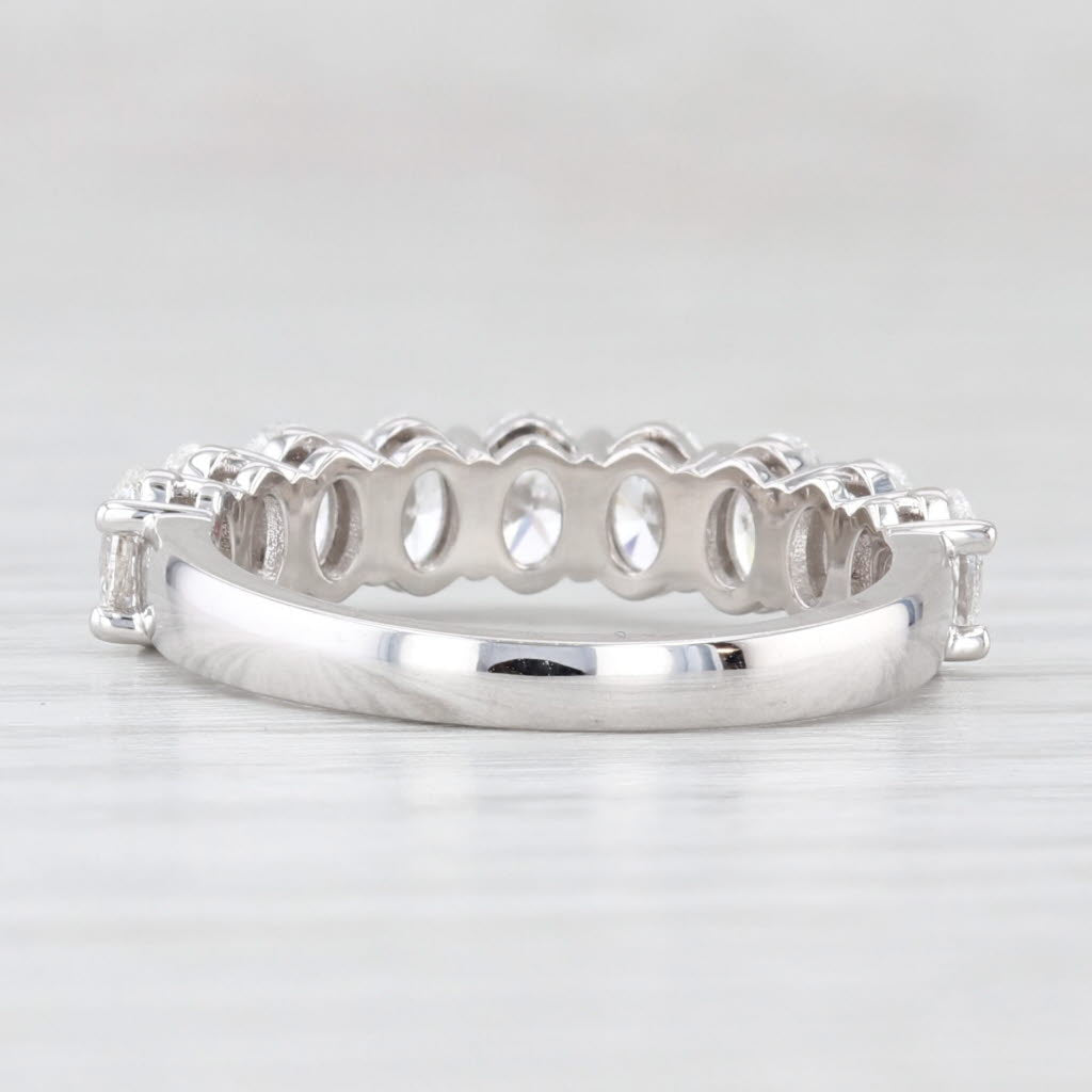 Light Gray New 1.86tw Diamond Wedding Band 14k White Gold Stackable Anniversary Ring 6.5