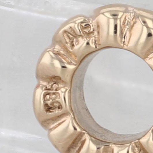 Authentic Pandora Small Hearts Spacer Bead Charm 14k Yellow Gold 750203