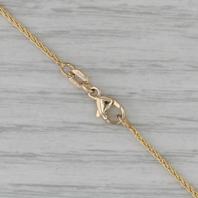 23.75" Long Wheat Chain Necklace 1.1mm