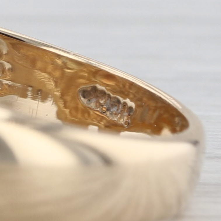 Dakota West Designs Black Hills Gold Leaf Ring 10k Tri-Toned Size 7-7.25 Band