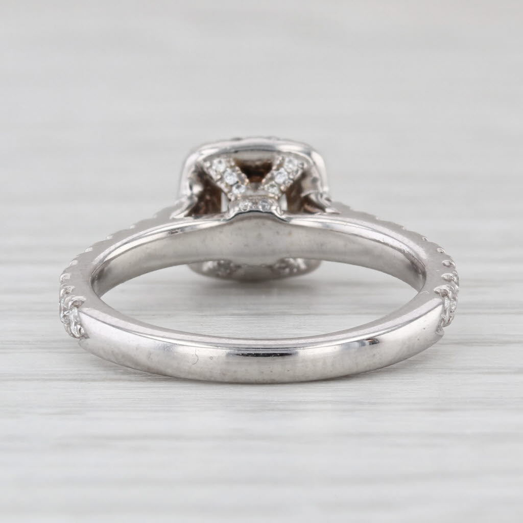 Neil Lane Princess Diamond Halo Engagement Ring 14k White Gold Size 5.25