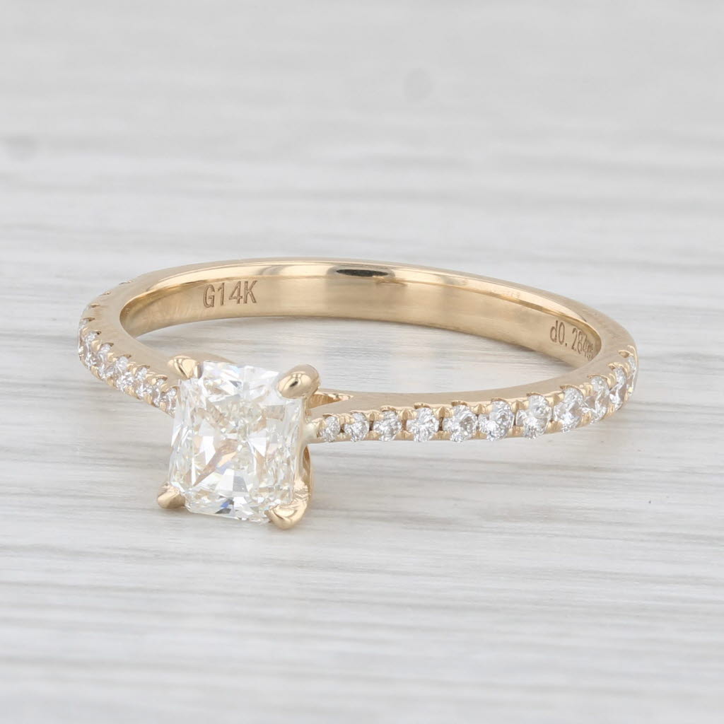 New Custom 1ctw VS2 Diamond Engagement Ring 14k Yellow Gold Size 6.75 IGI