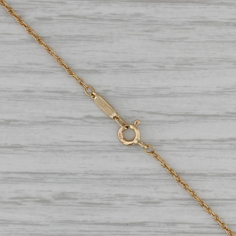 Tiffany Gehry Rope Chain Necklace 18k Yellow Gold 18" 1.4mm