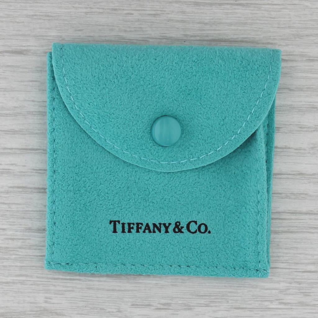 Tiffany Akoya Cultured Pearl Diamond Pendant Necklace w/ Pouch 18k Gold 16"