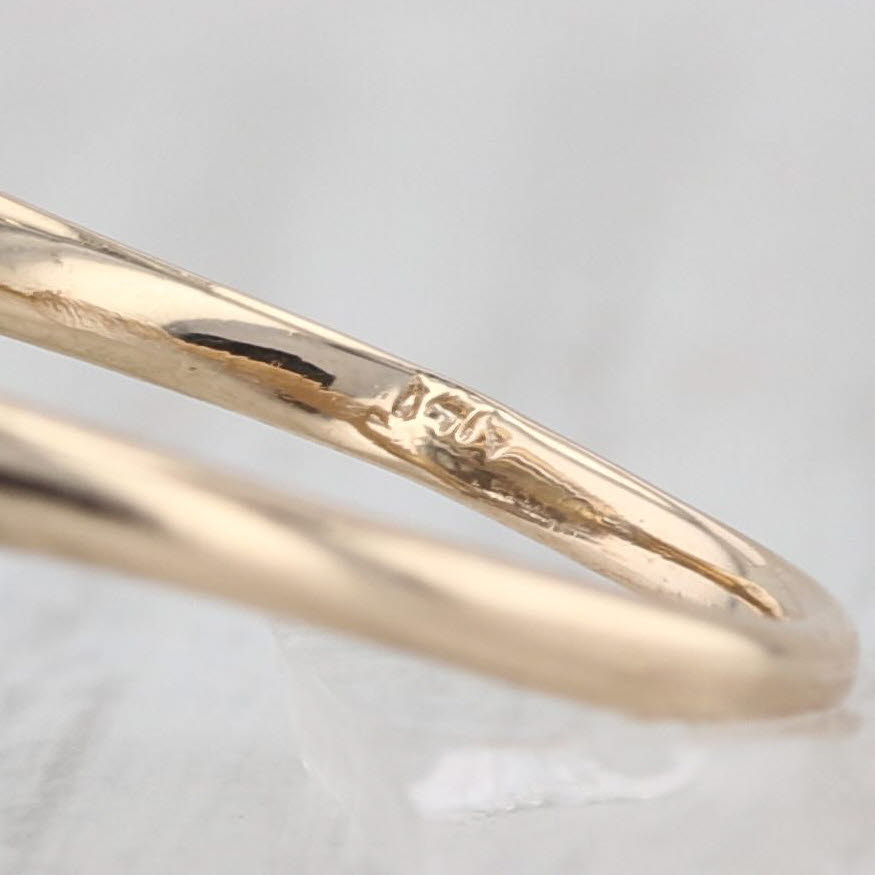 Vintage 0.95ctw Diamond Cluster Bypass Ring 14k Yellow Gold Size 6.25
