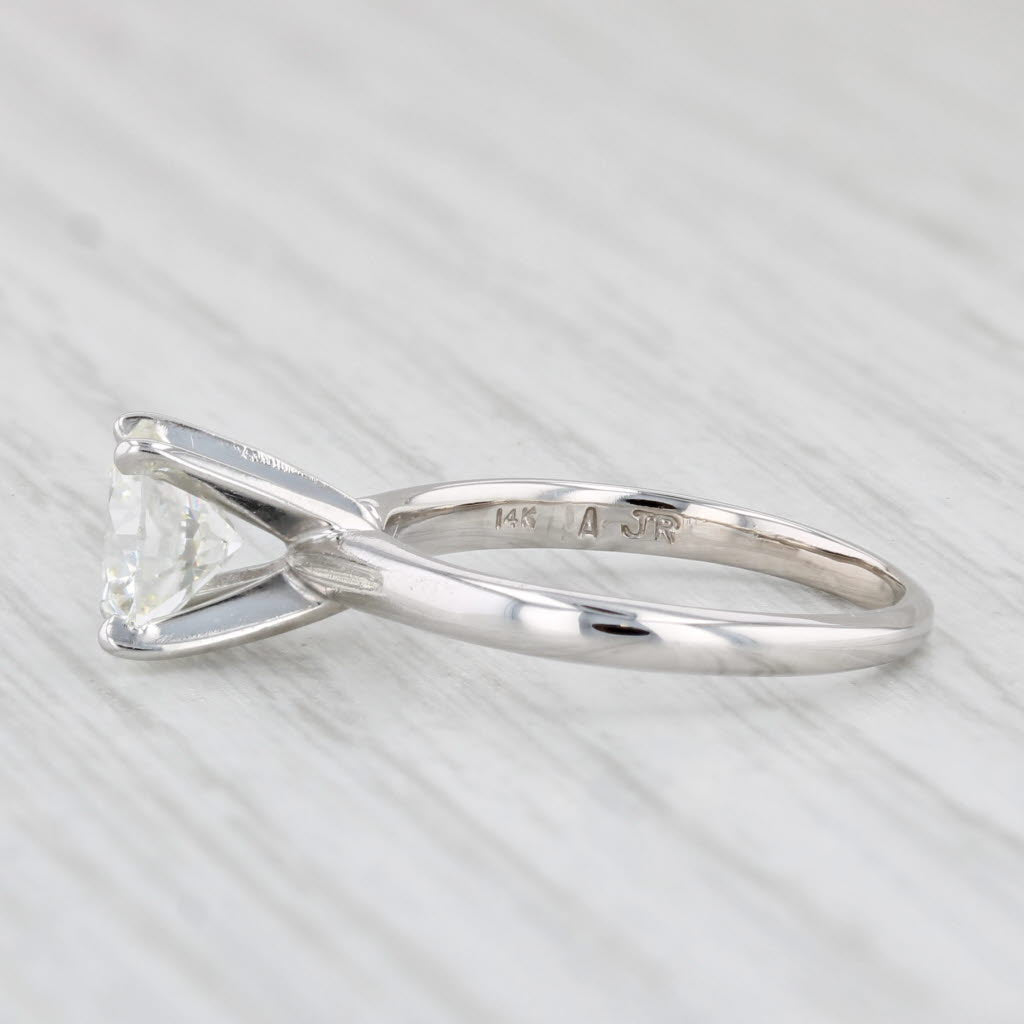 Light Gray Forevermark 1.30ct VVS1 Round Solitaire Diamond Engagement Ring 14k White Gold