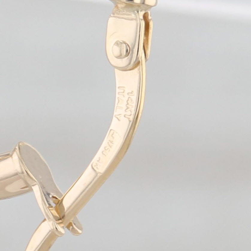 Small Round Hoop Earrings 14k Yellow Gold Snap Top Hoops