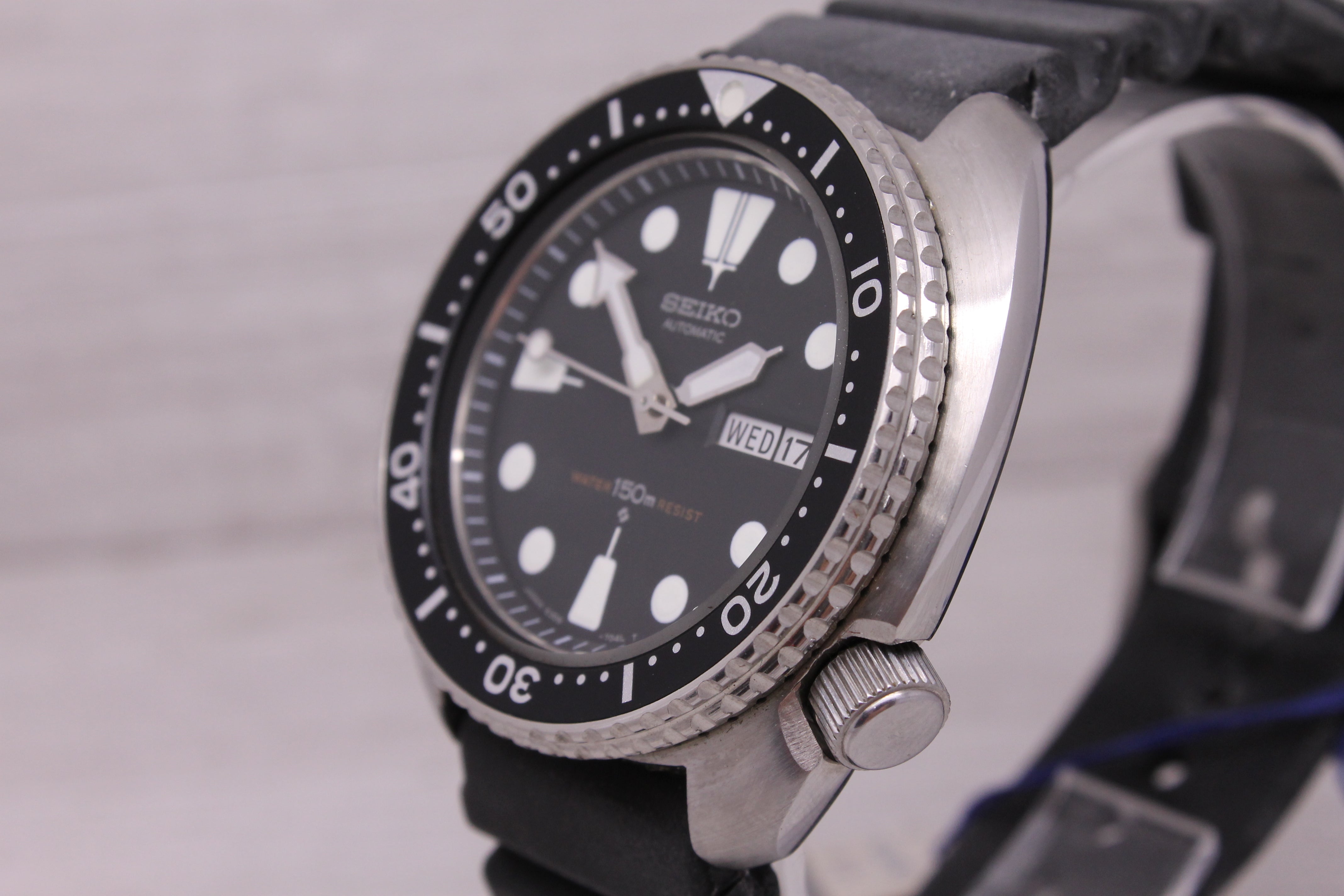 Dark Gray VINTAGE 1981 Seiko 6309-7049 Mens Automatic Divers Watch MINT NOS UNWORN w Box