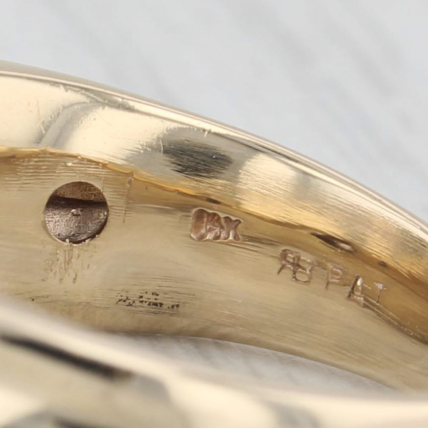 Gray 0.75ctw Diamond Men's Ring 14k Yellow Gold Size 9 Wedding Band
