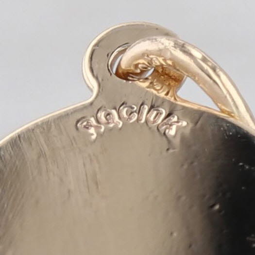 Noel Bethlehem Scene Pendant 10k Yellow Gold Christmas Holiday Charm