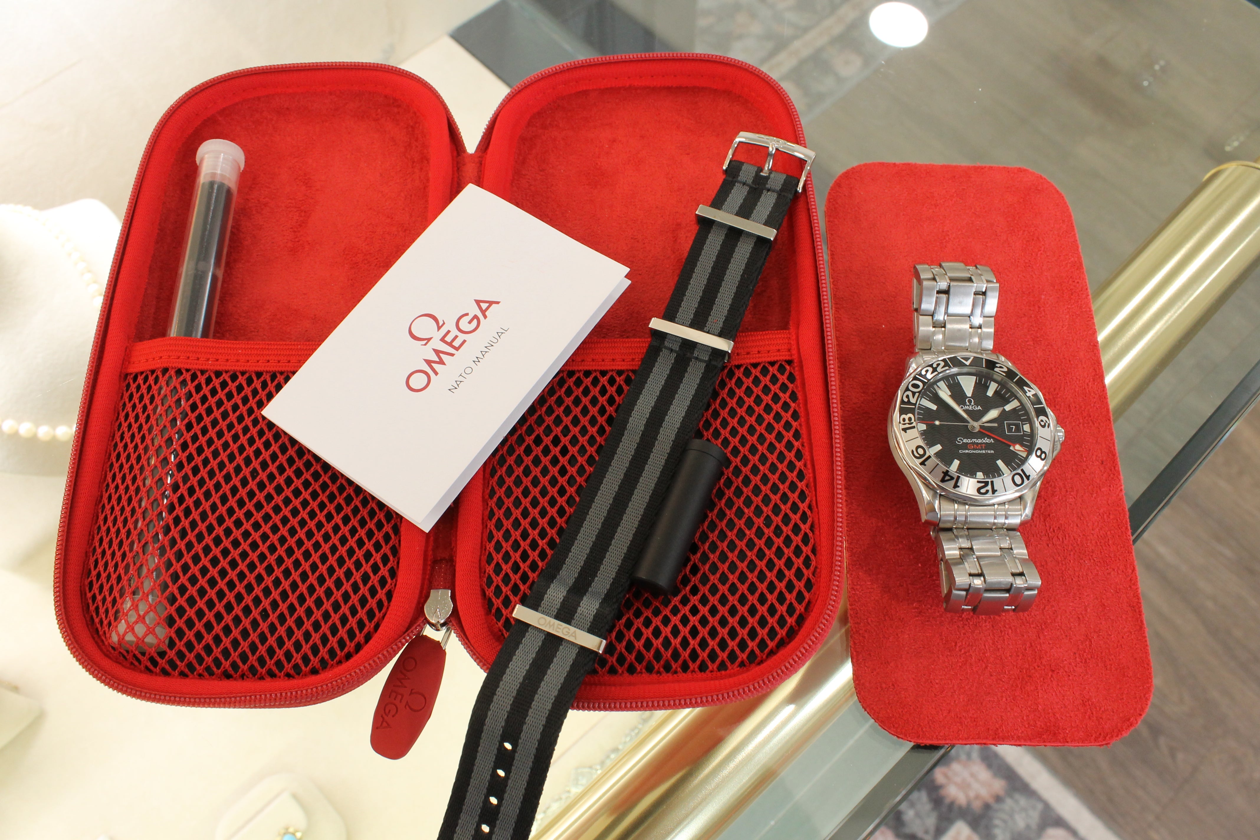 Omega Seamaster Pro GMT 50th Anniversary 41mm Steel Automatic Watch w NATO Kit