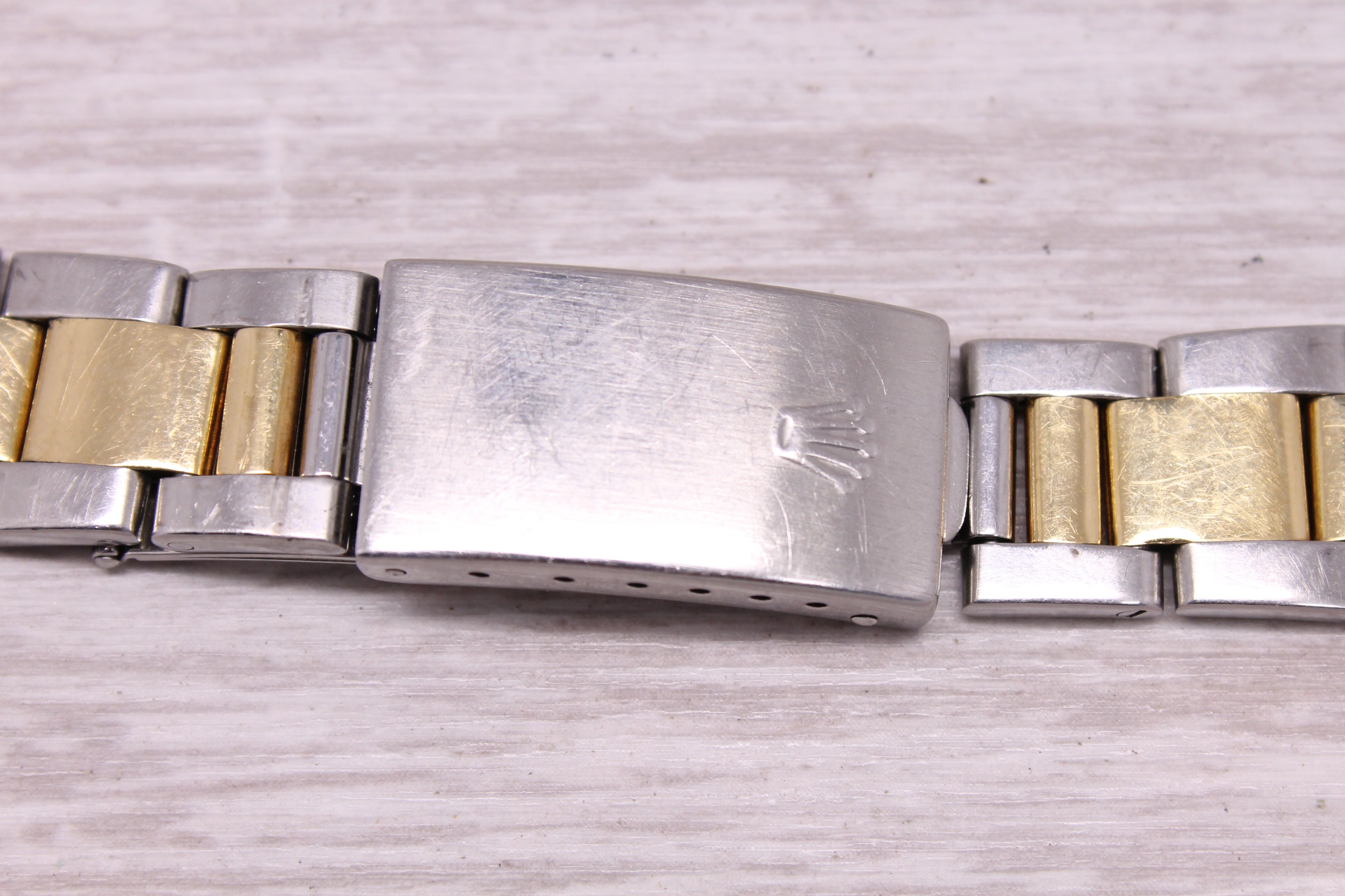 Vintage 1995 Rolex Steel & 18k Gold Oyster Bracelet 78353-19 Watch Bracelet Band
