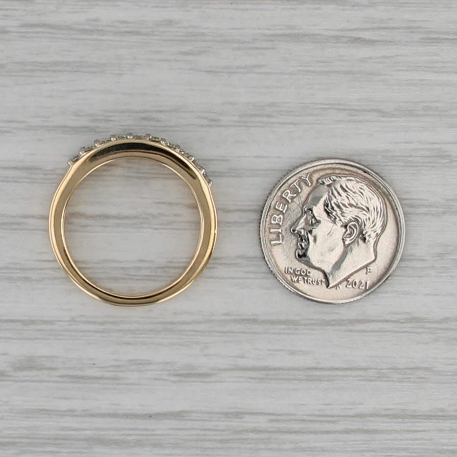 0.50ctw Diamond Wedding Band 18k Yellow Gold Stackable Ring Size 6 COA Tomas Rae