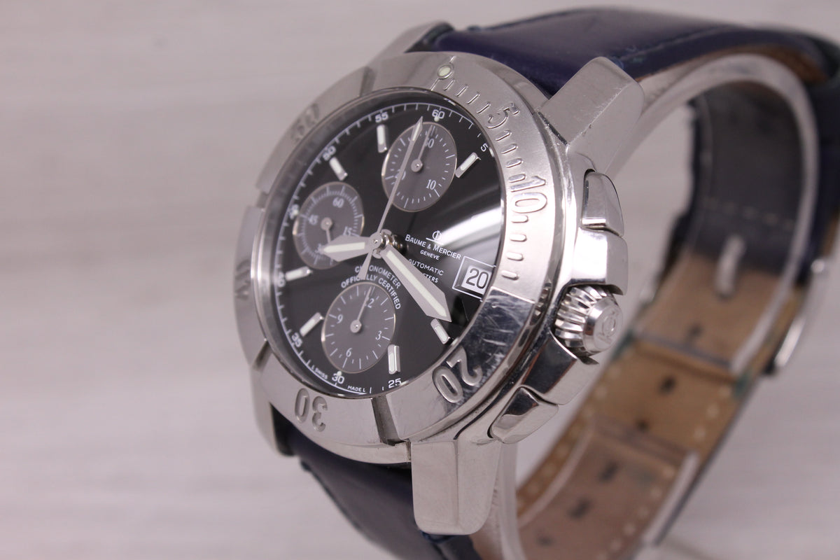 Baume & Mercier Capeland 65352 Mens 41mm Steel Automatic Chronograph Swiss Date