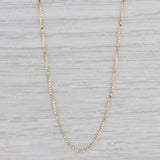 18" 0.7mm Box Chain Necklace 14k Yellow Gold Lobster Clasp