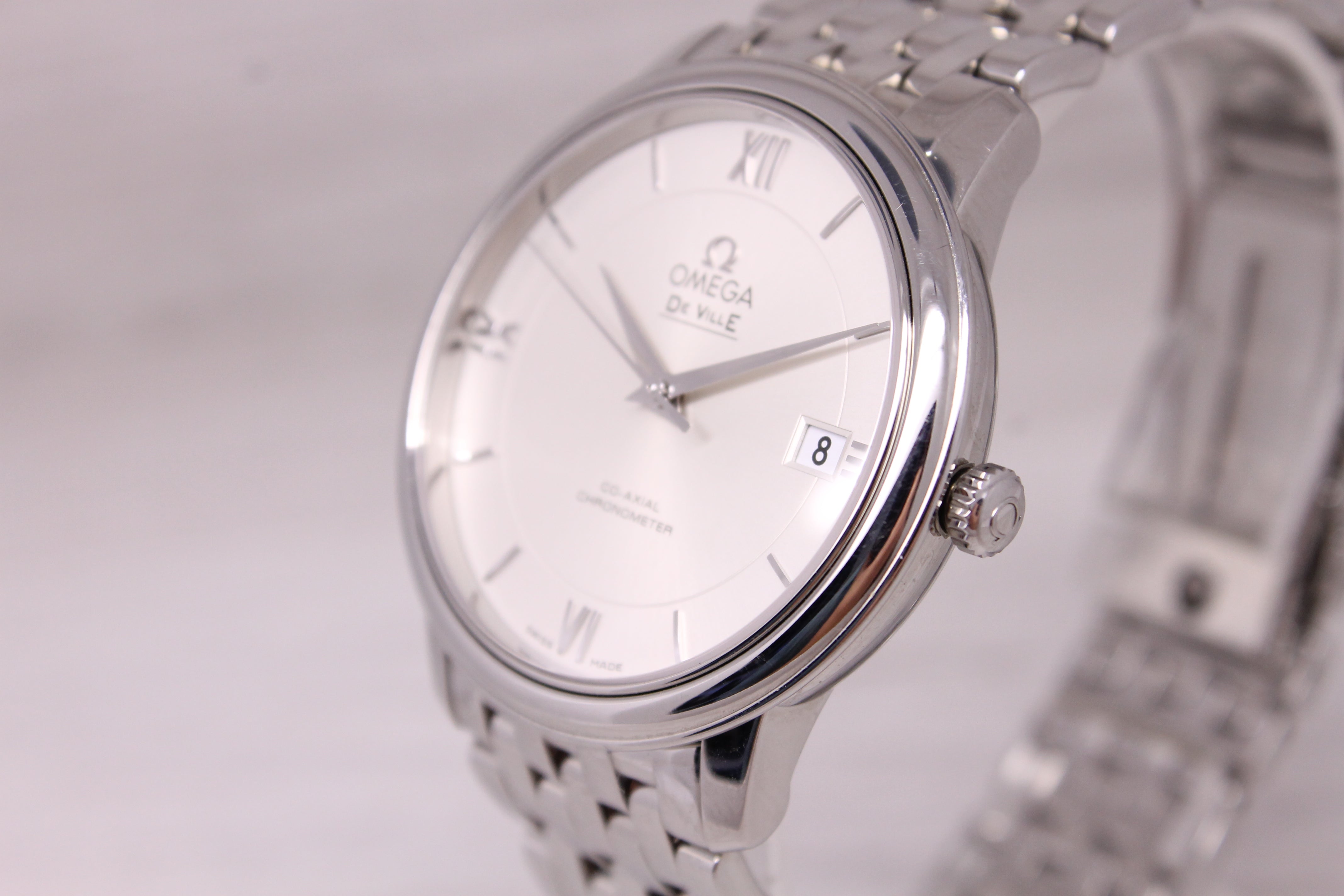 Omega DeVille Co-Axial Chronometer 37mm Mens Steel Automatic Watch w/ Bracelet