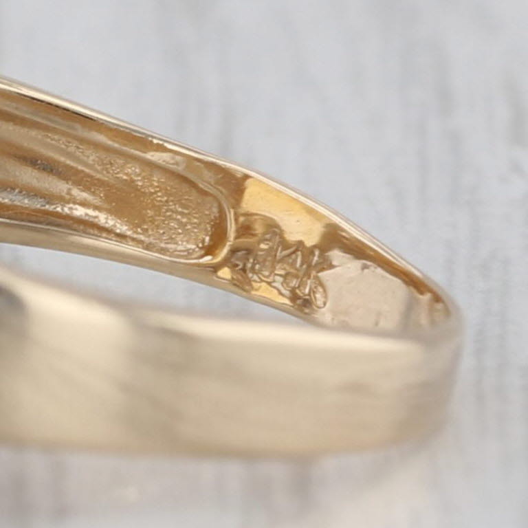 6.50ctw Citrine Diamond Ring 14k Yellow Gold Size 8 Cocktail
