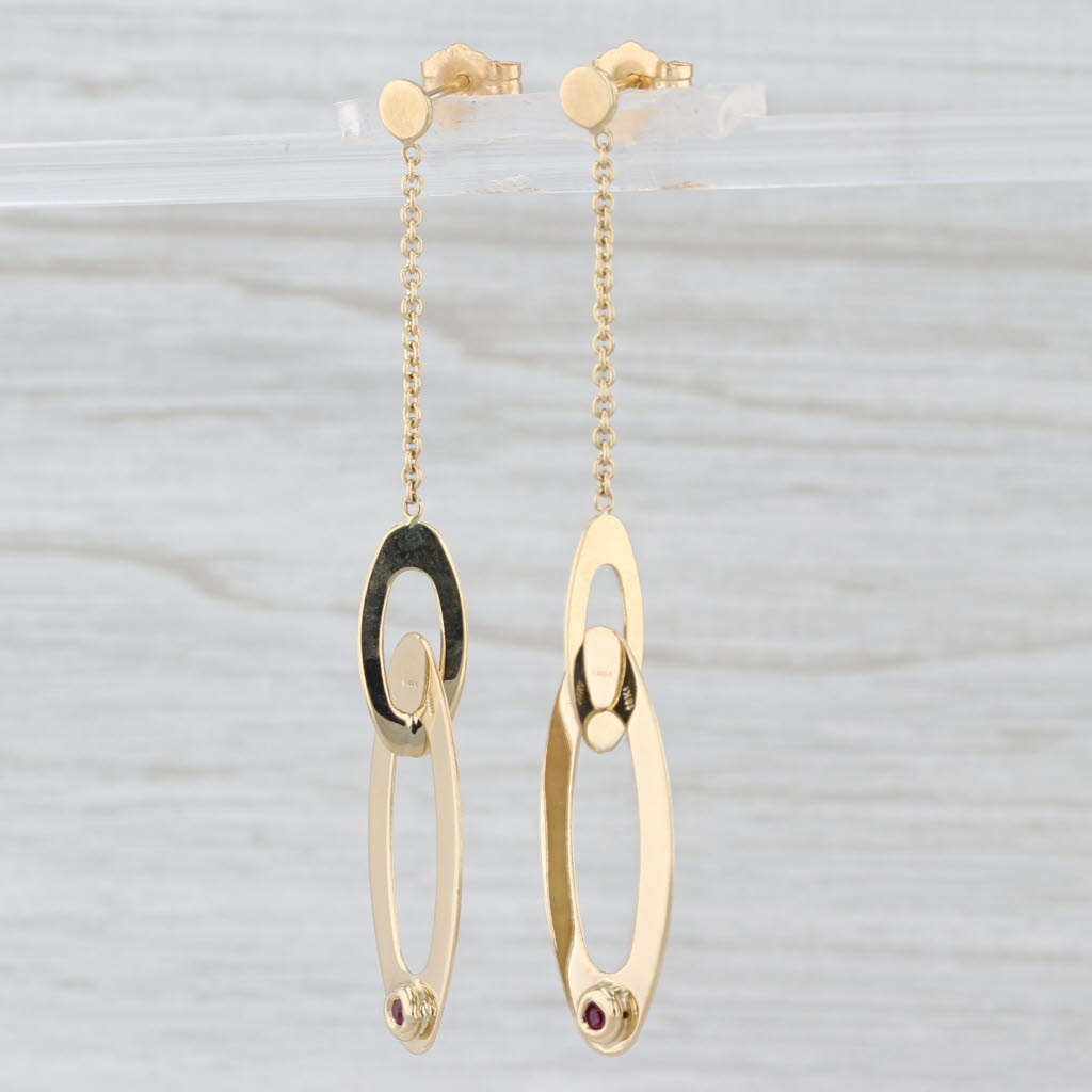 Roberto Coin Chic & Shine Dangle Earrings 18k Yellow Gold Drops