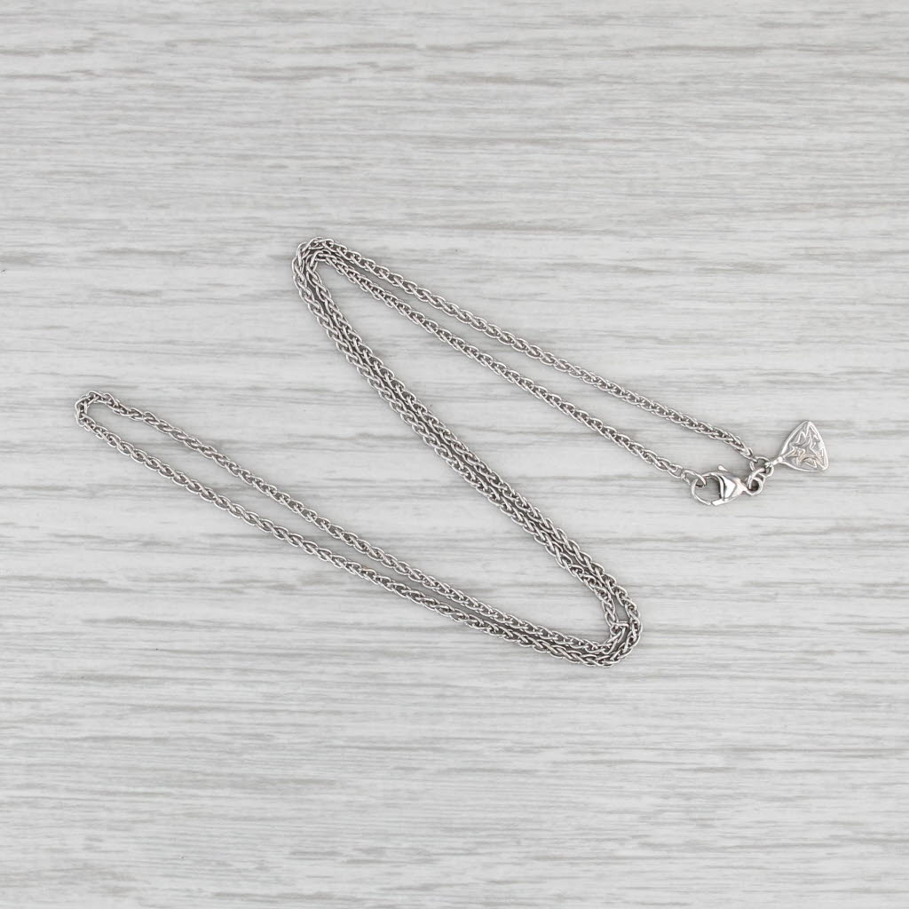 Stephen Webster Chain Necklace 18k White Gold 16.75" 1.7mm Lobster Clasp