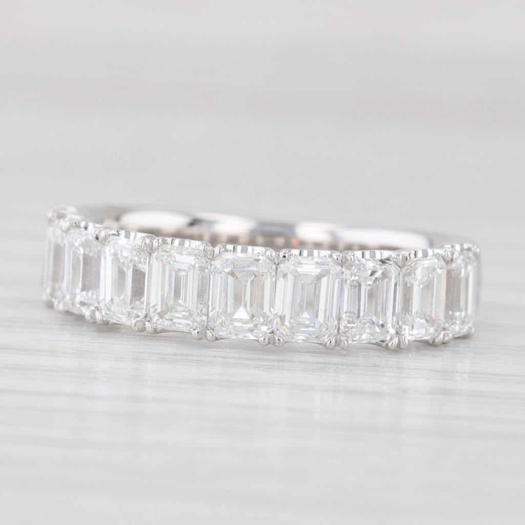 Light Gray New 2.48ctw Lab Grown Diamond Ring Wedding Anniversary Band 14k White Gold S 6.5