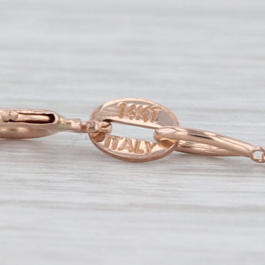 Effy Rose Gold Cable Chain Necklace 14k 18" 0.8mm