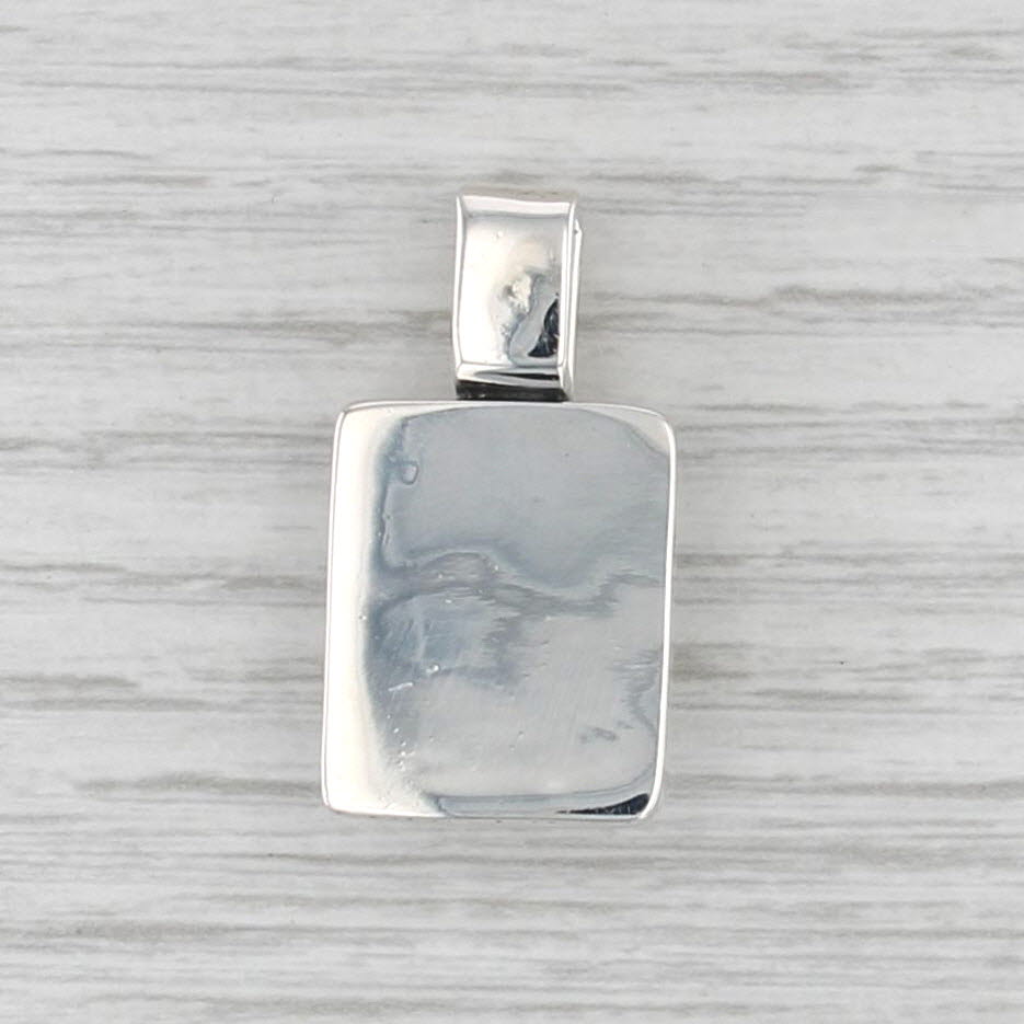 Leopard Skin Jasper Pendant Sterling Silver Modernist Mexico Statement