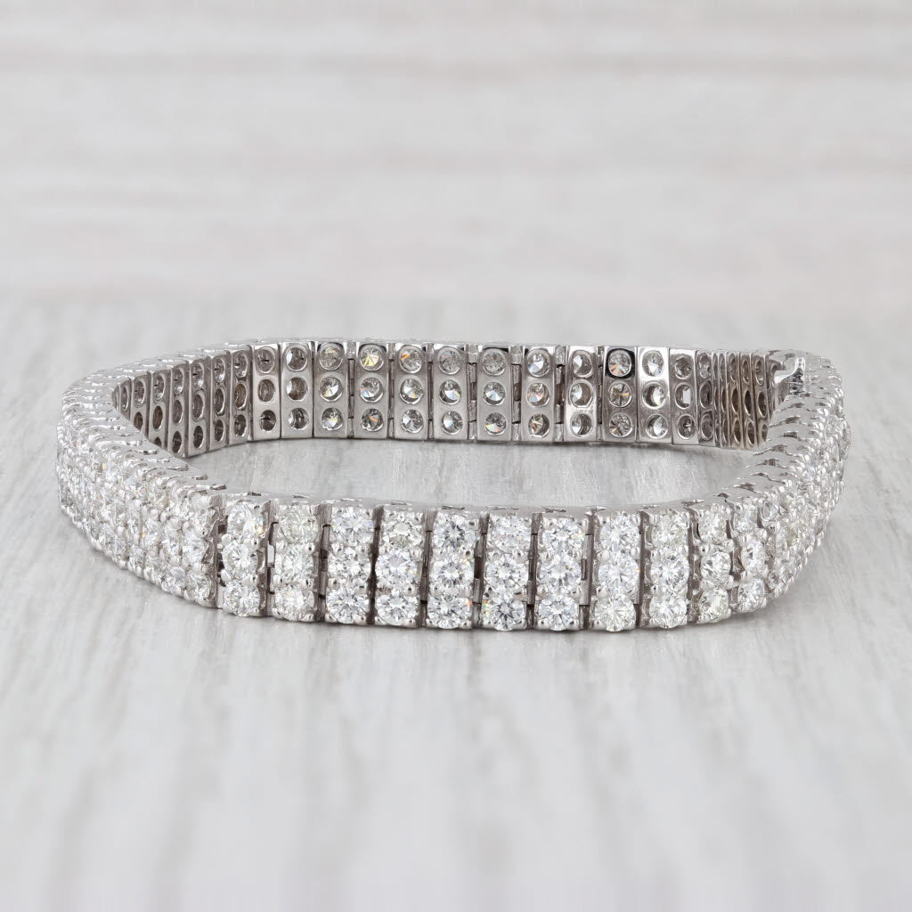 8ctw Diamond Tennis Bracelet 18k White Gold 7" 7mm