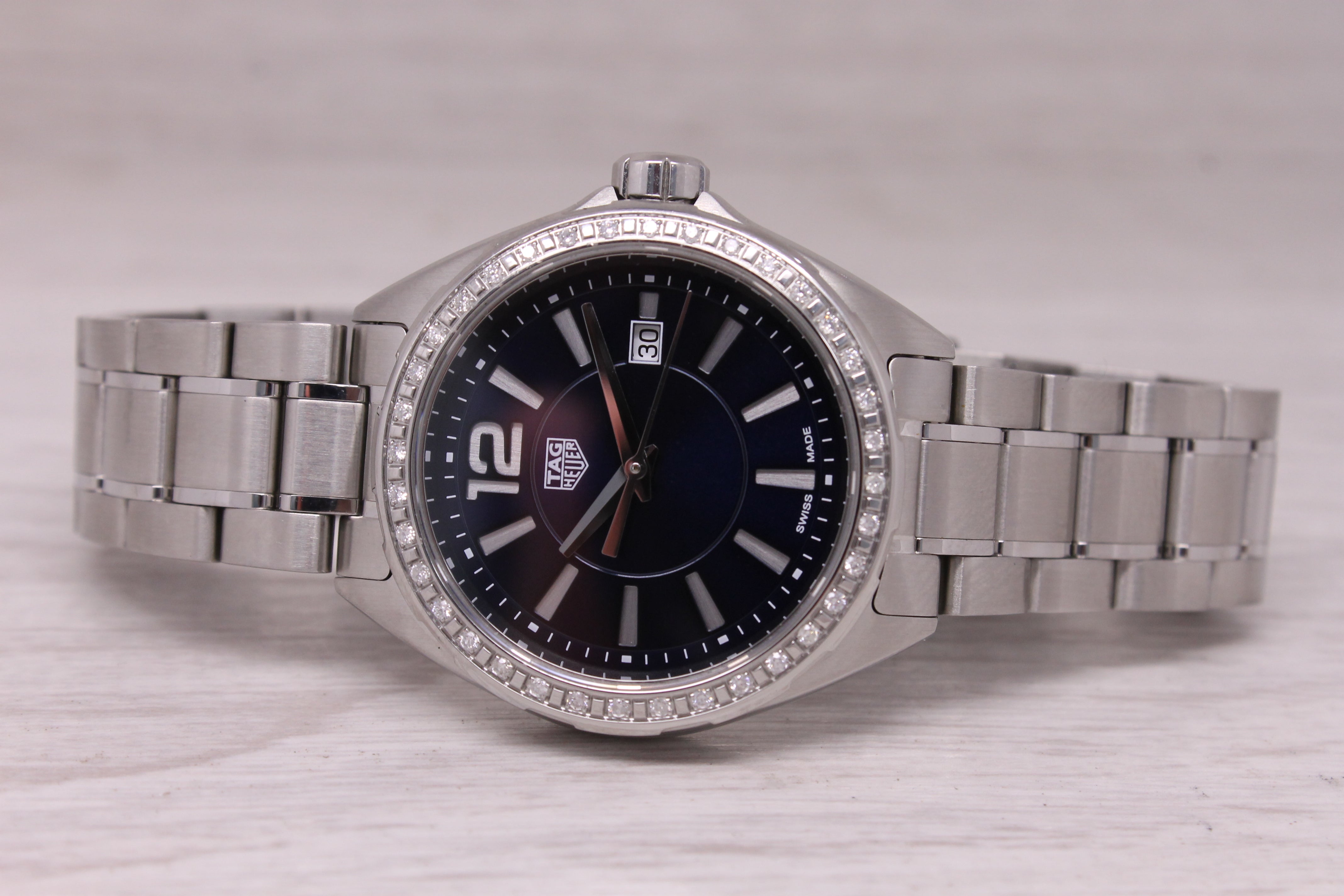 Tag Heuer Ladies Formula 1 Diamond Bezel 32mm Steel Quartz Wrist Watch WBJ1416