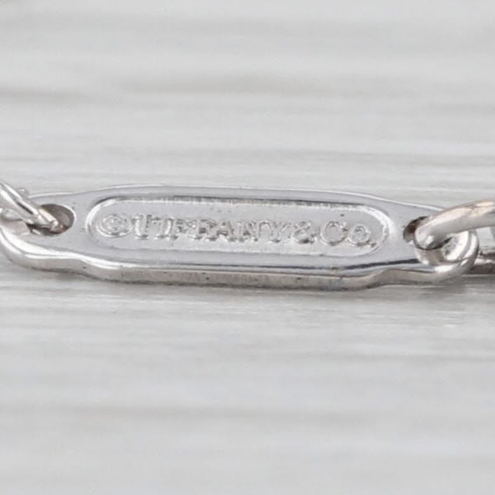 Tiffany Akoya Cultured Pearl Diamond Pendant Necklace w/ Pouch 18k Gold 16"