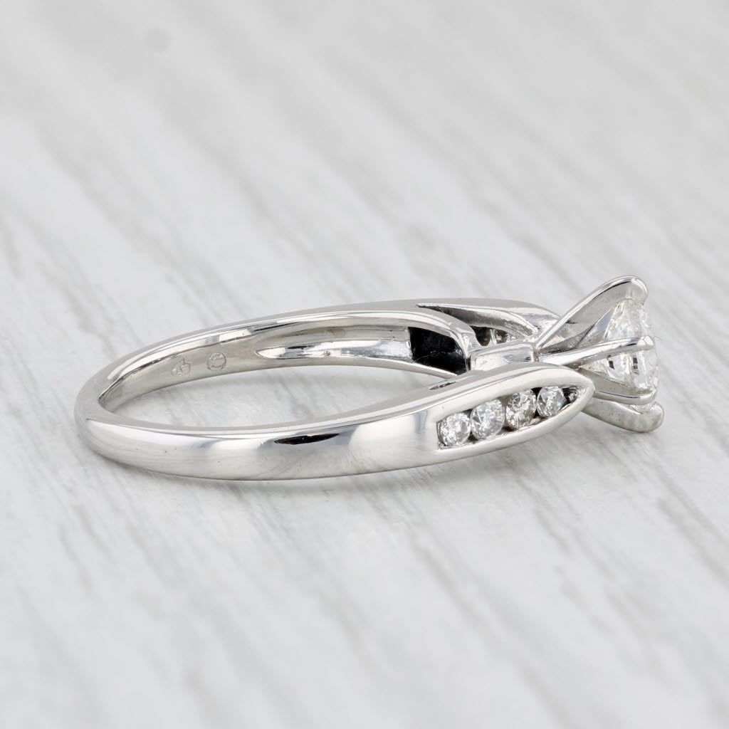 Light Gray 0.42ctw Marquise Diamond Engagement Ring Platinum Size 5.5