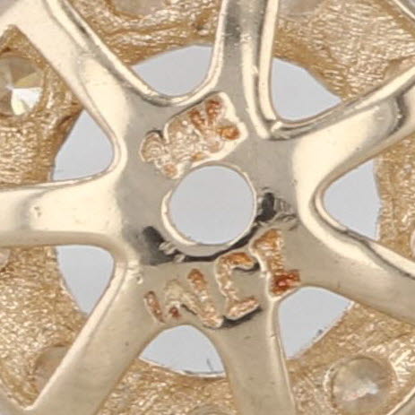 0.75ctw Diamond Earring Jackets Enhancers for Studs 14k Yellow Gold