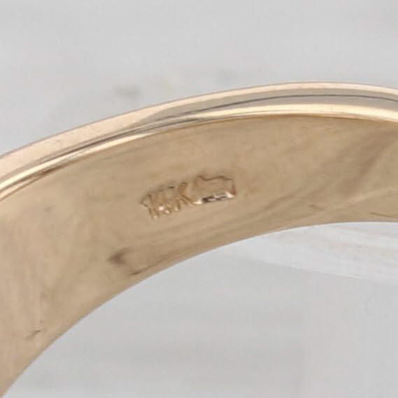 Church & Co Engravable Ring 14k Yellow Gold Size 5.25 Stackable Signet Die Cast