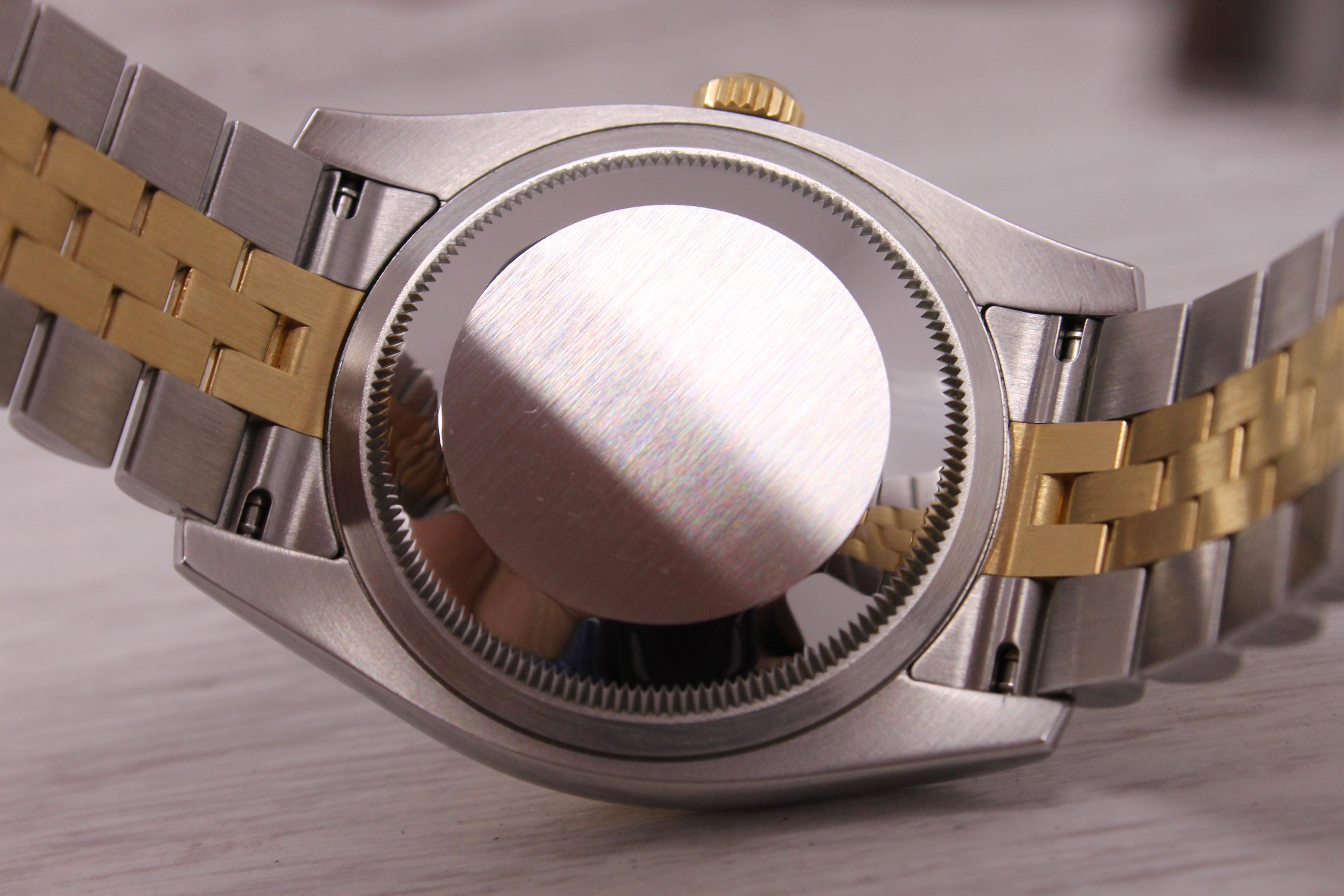 Rolex Datejust 116233 36mm 18k & Steel Automatic Watch White 10 Diamond Dial B&P