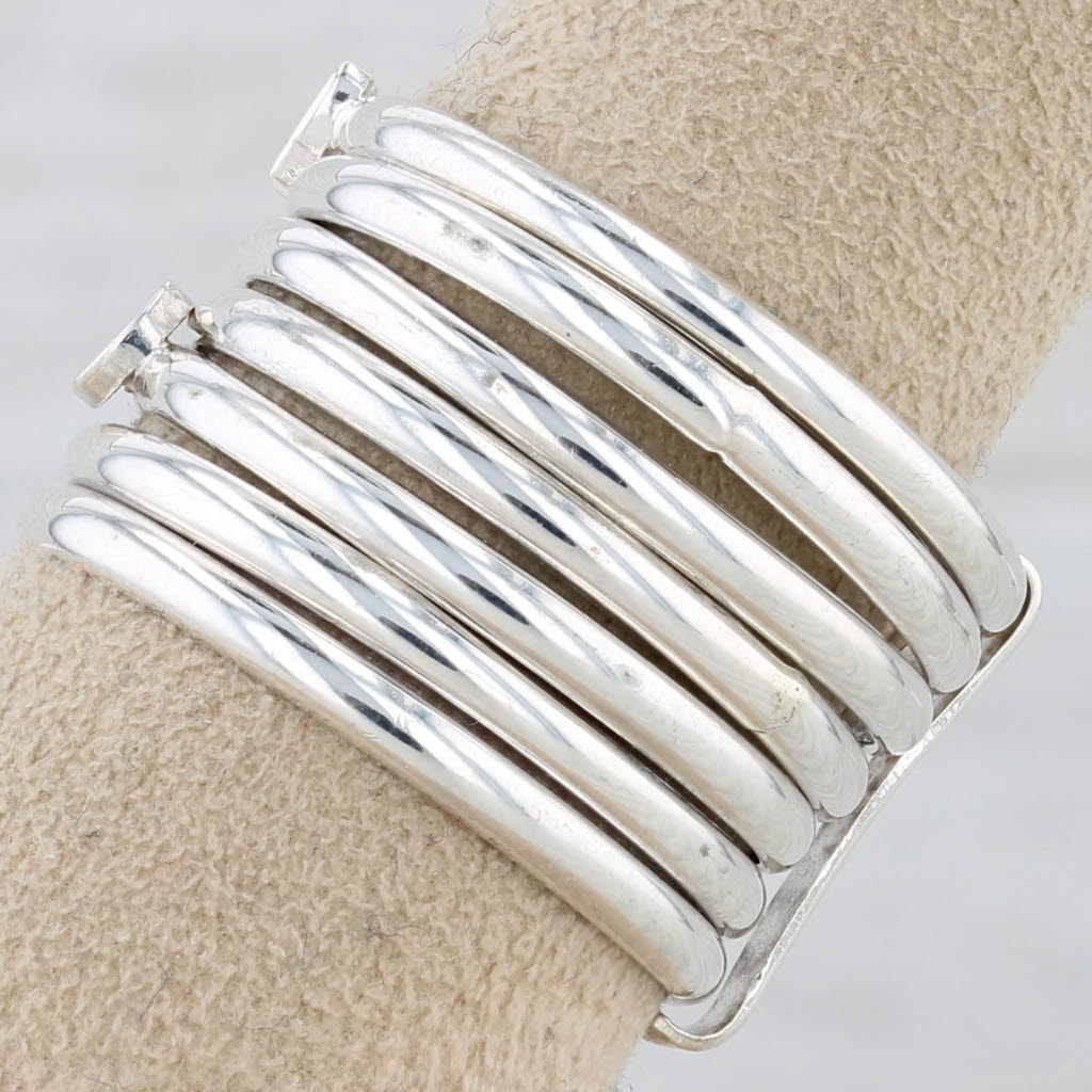 Gray Multi-Band Harem Ring Sterling Silver Size 9.5 Star Moon Cross Heart