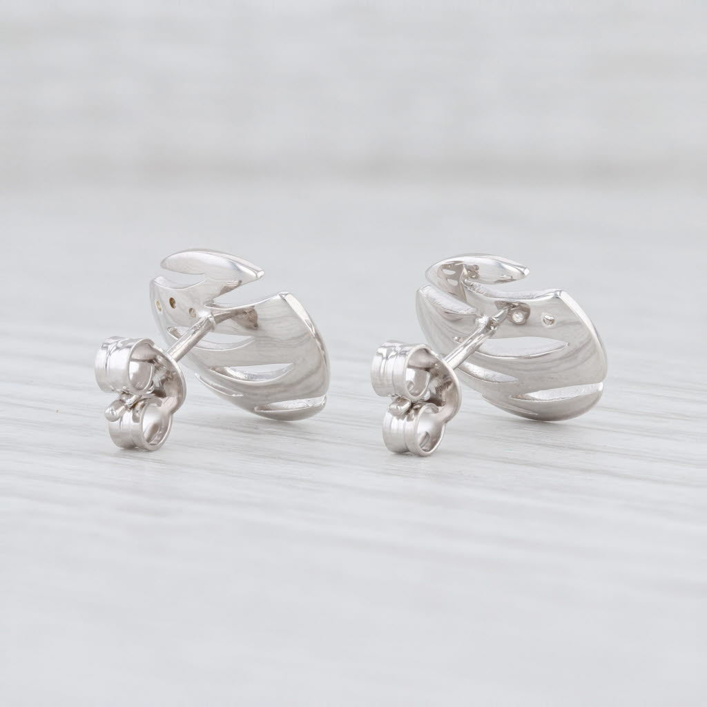 New Bastian Inverun Sparkling Diamond Stud Earrings Sterling Silver Studs