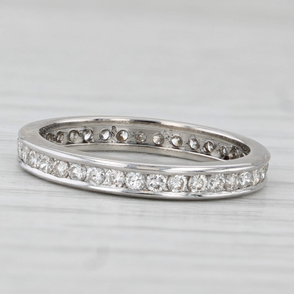 Light Gray 0.35ctw Diamond Eternity Wedding Band Stackable Anniversary Ring 4.25