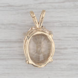 8.60ct Yellow Topaz Oval Solitaire Pendant 14k Yellow Gold