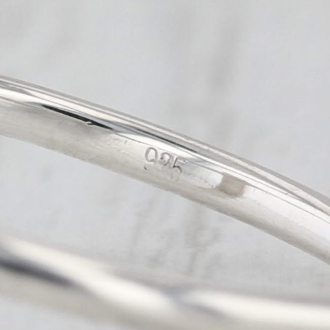 Effy Diamond Cross Ring Sterling Silver Size 7