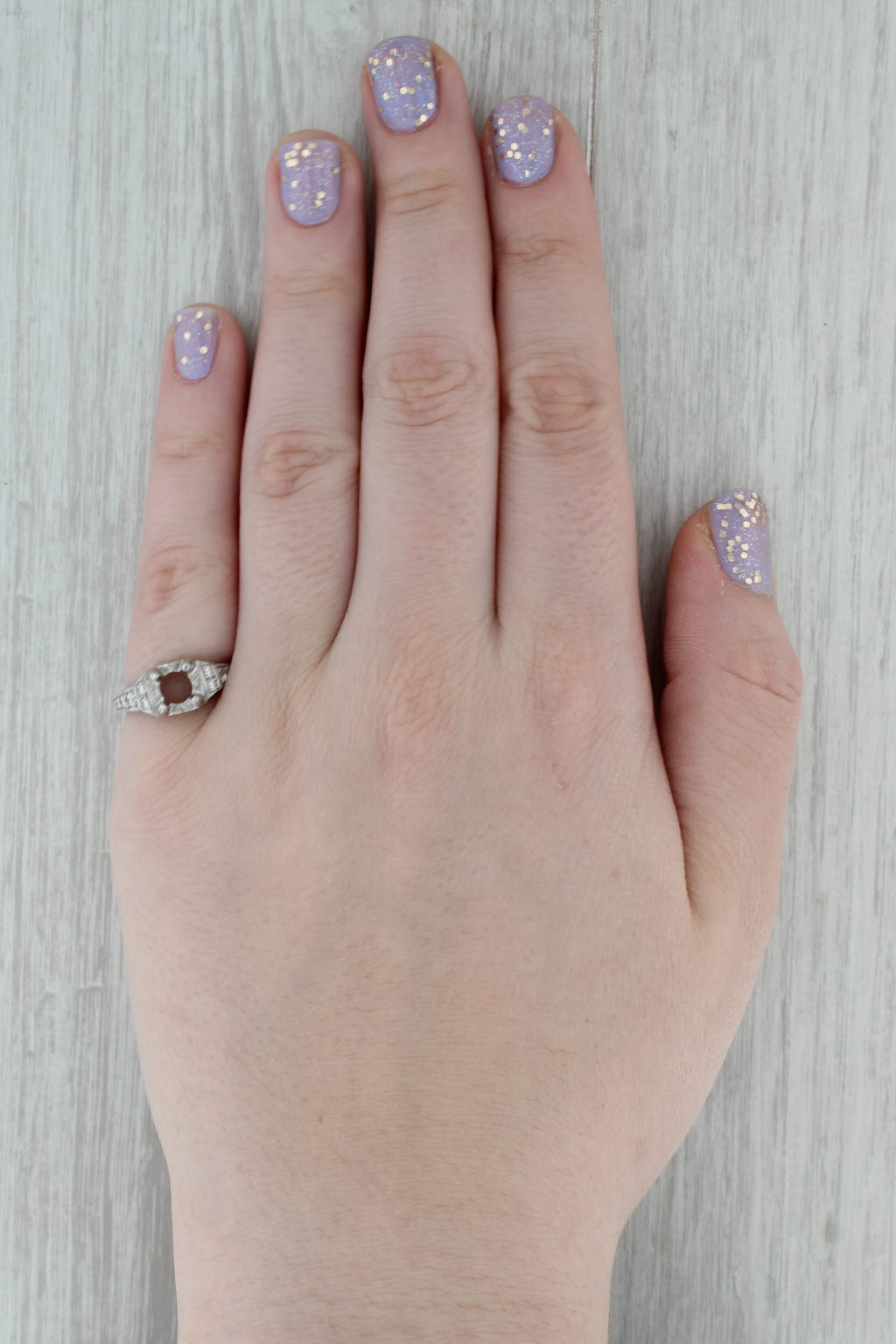 Dark Gray New Semi Mount Engagement Ring Diamond 18k White Gold Size 7 Whitehouse