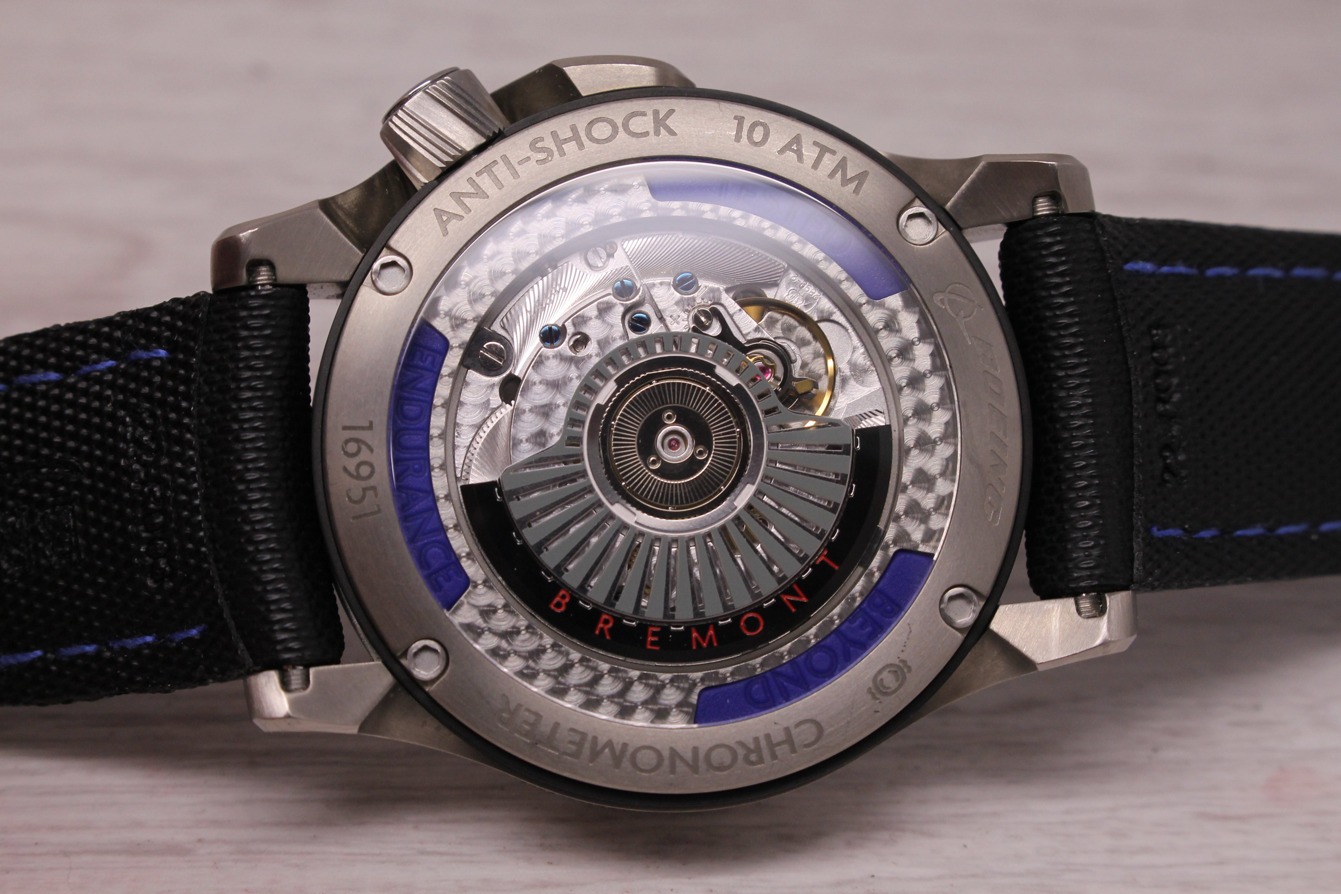 Slate Gray Bremont Boeing Model 1 GMT Chronometer Mens 43mm Automatic Titanium Watch
