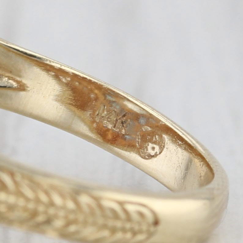 0.87ctw Aquamarine Sapphire Halo Ring 14k Yellow Gold Ornate Floral Band Size 6