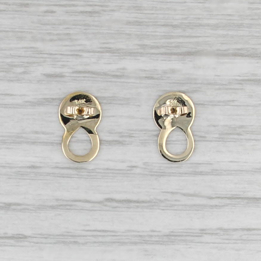 14k Yellow Gold Earring Backs Enhancers Findings Jewelry Making